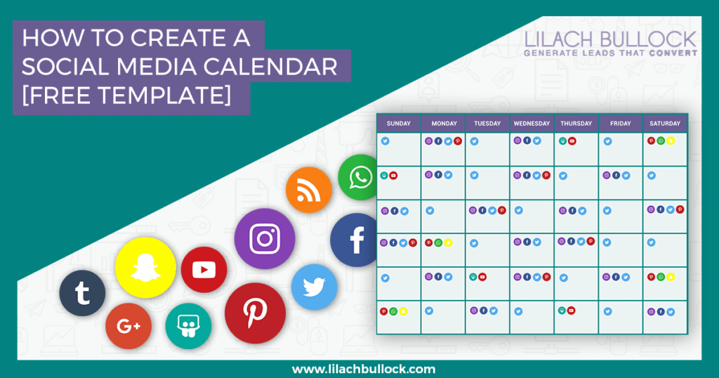 How To Create A Social Media Calendar Free Social Media Calendar Template